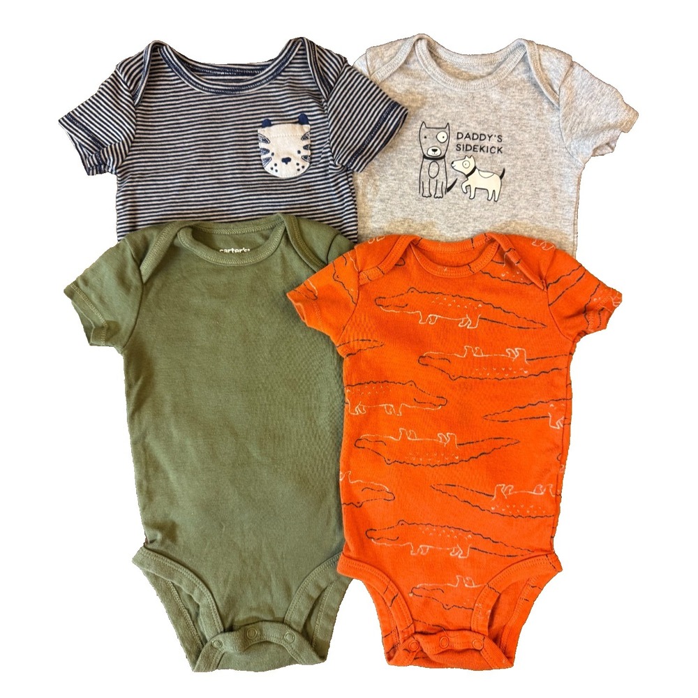 Carters Baby Boy Bodysuits 6 Months‎ Lot Tee Shirts Summer Clothes Bundle Daddy